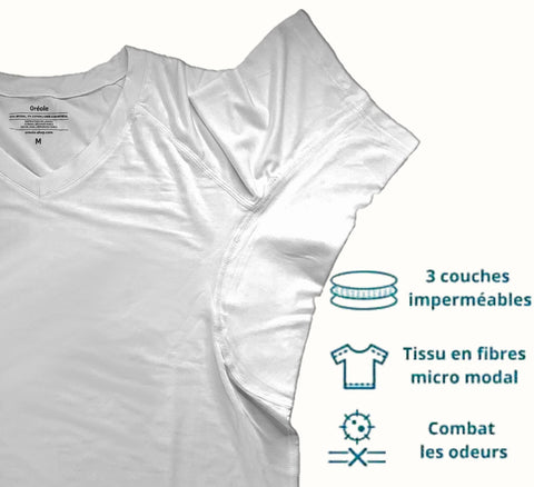T-shirt Anti-Transpiration Invisible