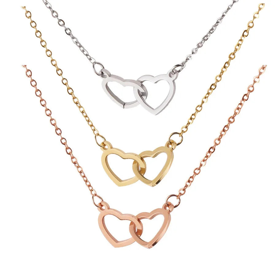 Collier Cœur Rose Éternelle
