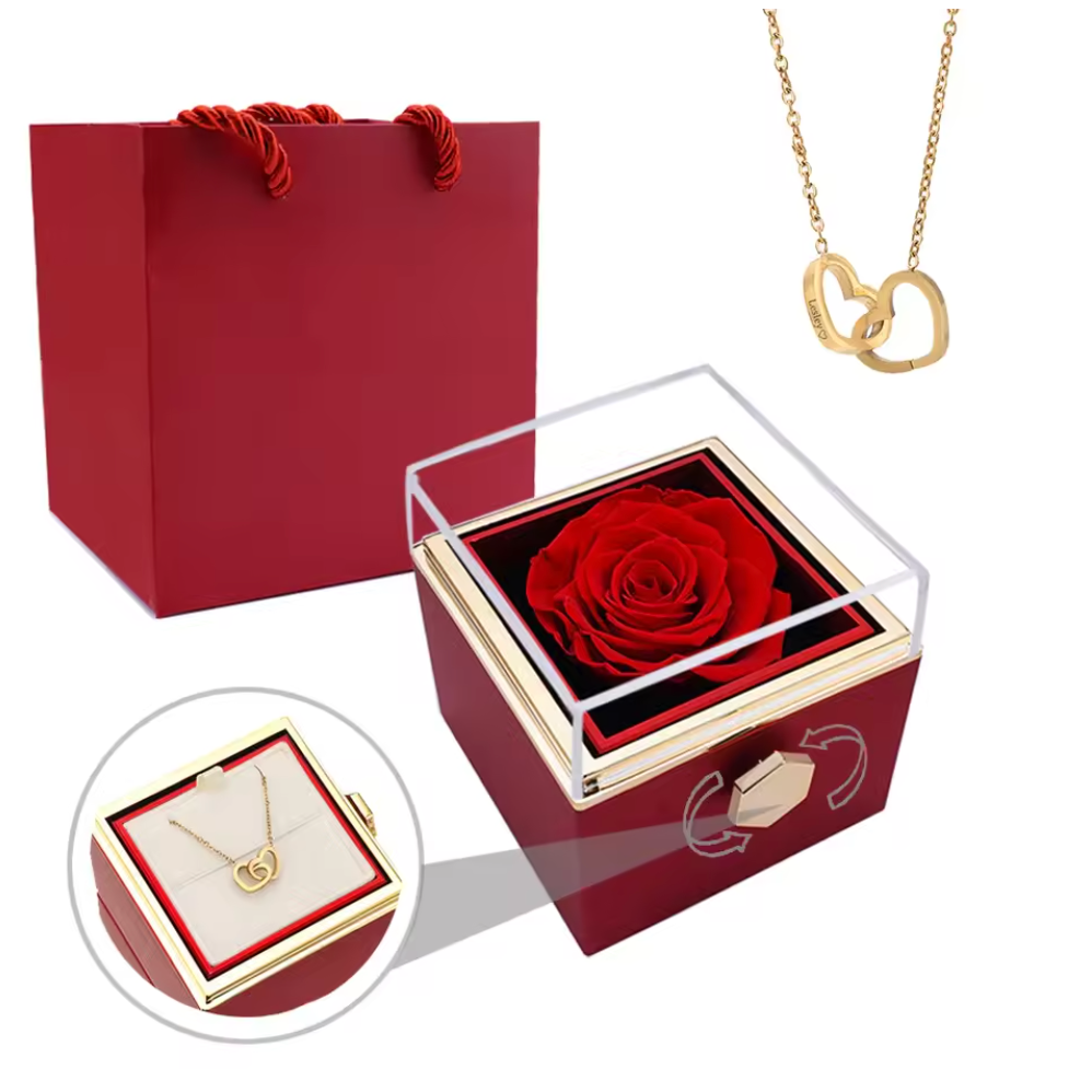 Collier Cœur Rose Éternel Chic