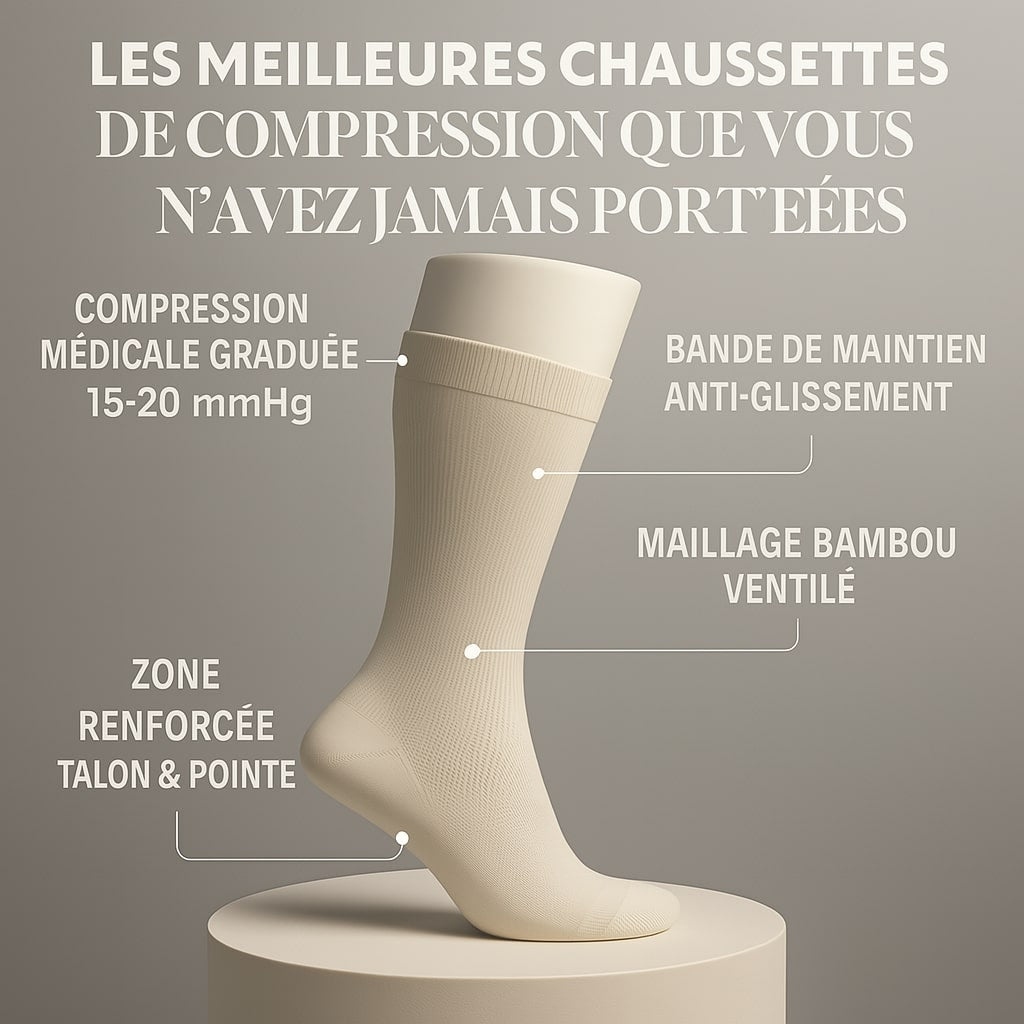 Chaussettes de compression Magiques en Bambou